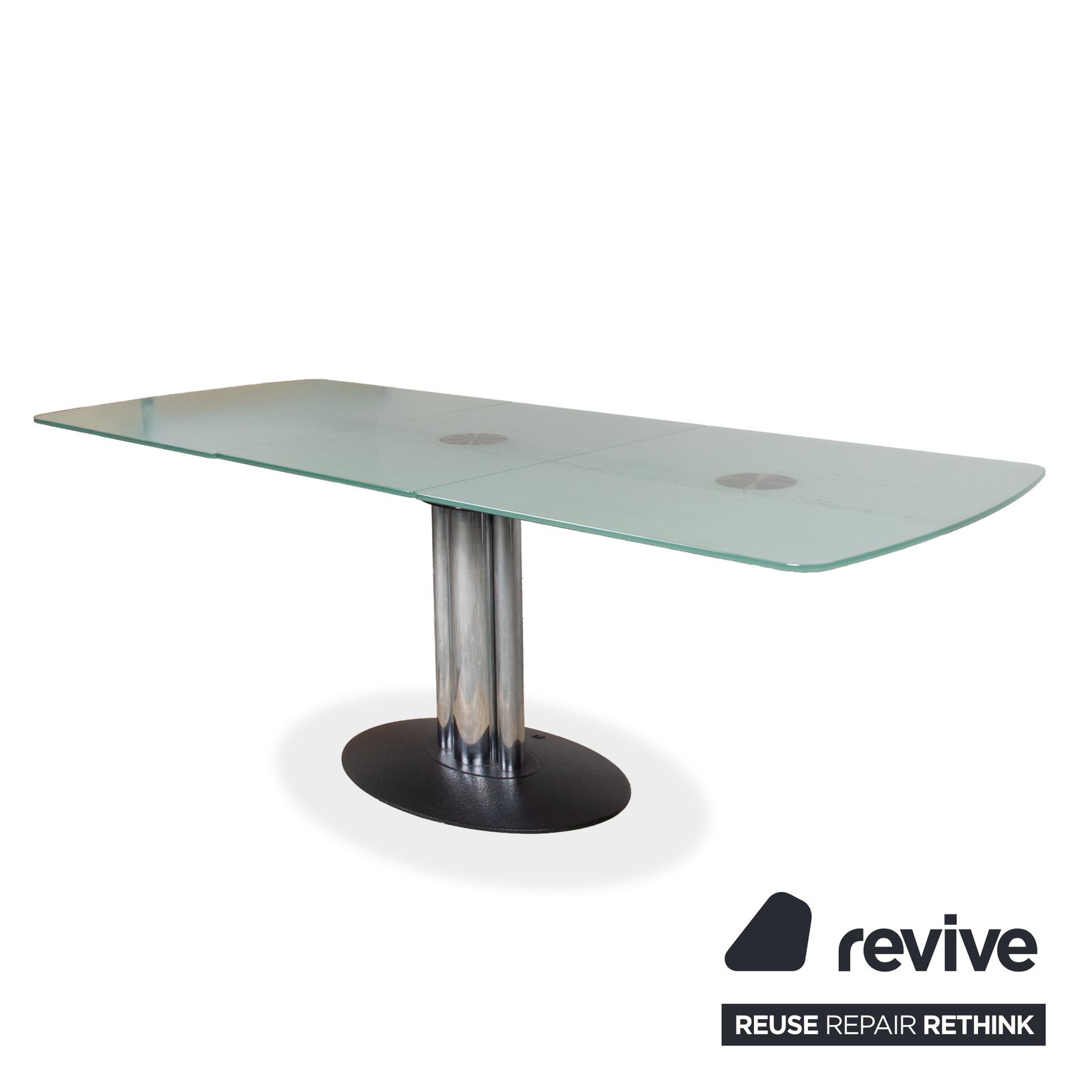 Table à manger extensible Draenert Titan III en verre, pour salle à manger photo Mobilier
