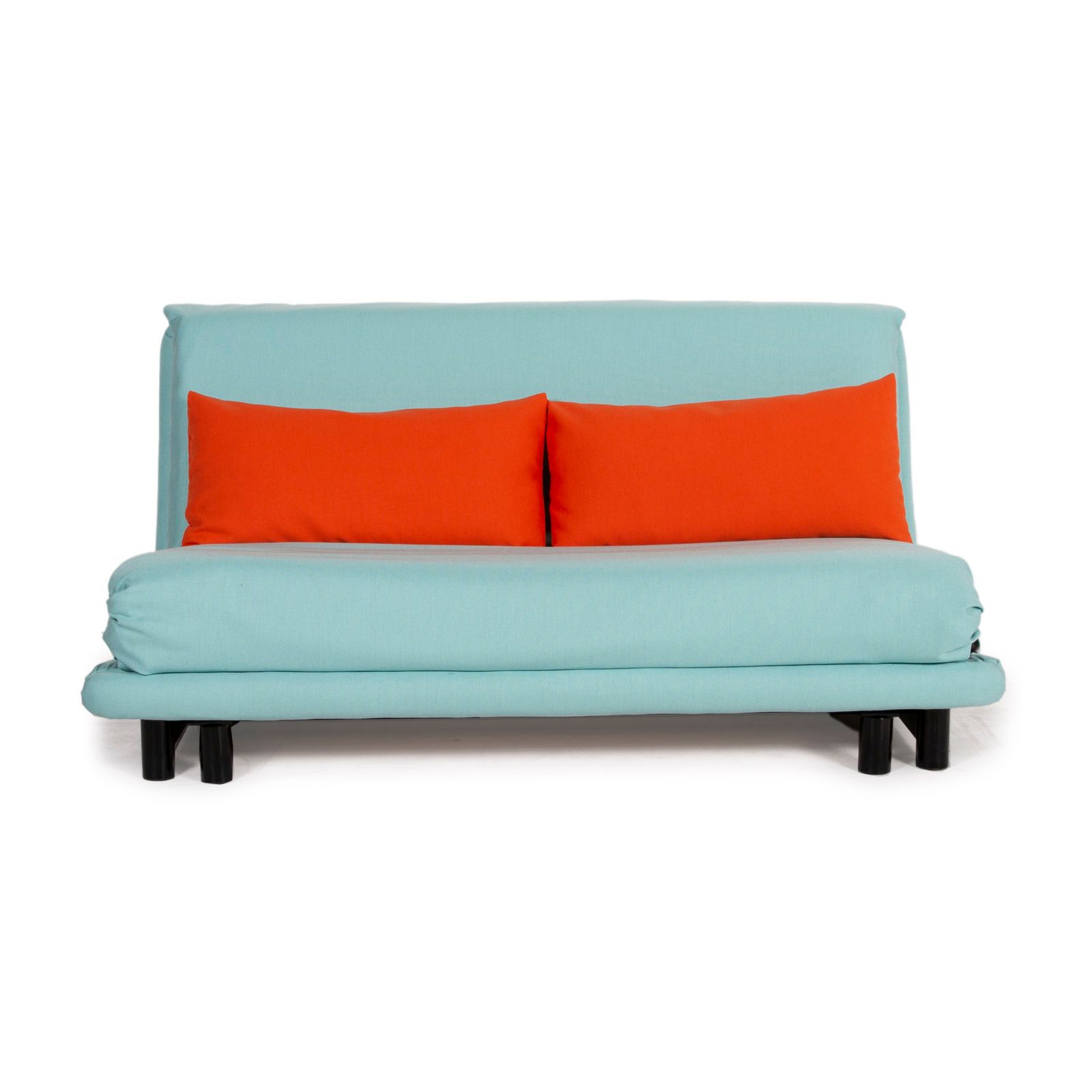 Ligne Roset Multy Stof Bank Blauw Driezitter Slaapfunctie Nieuwe Bekleding photo buy