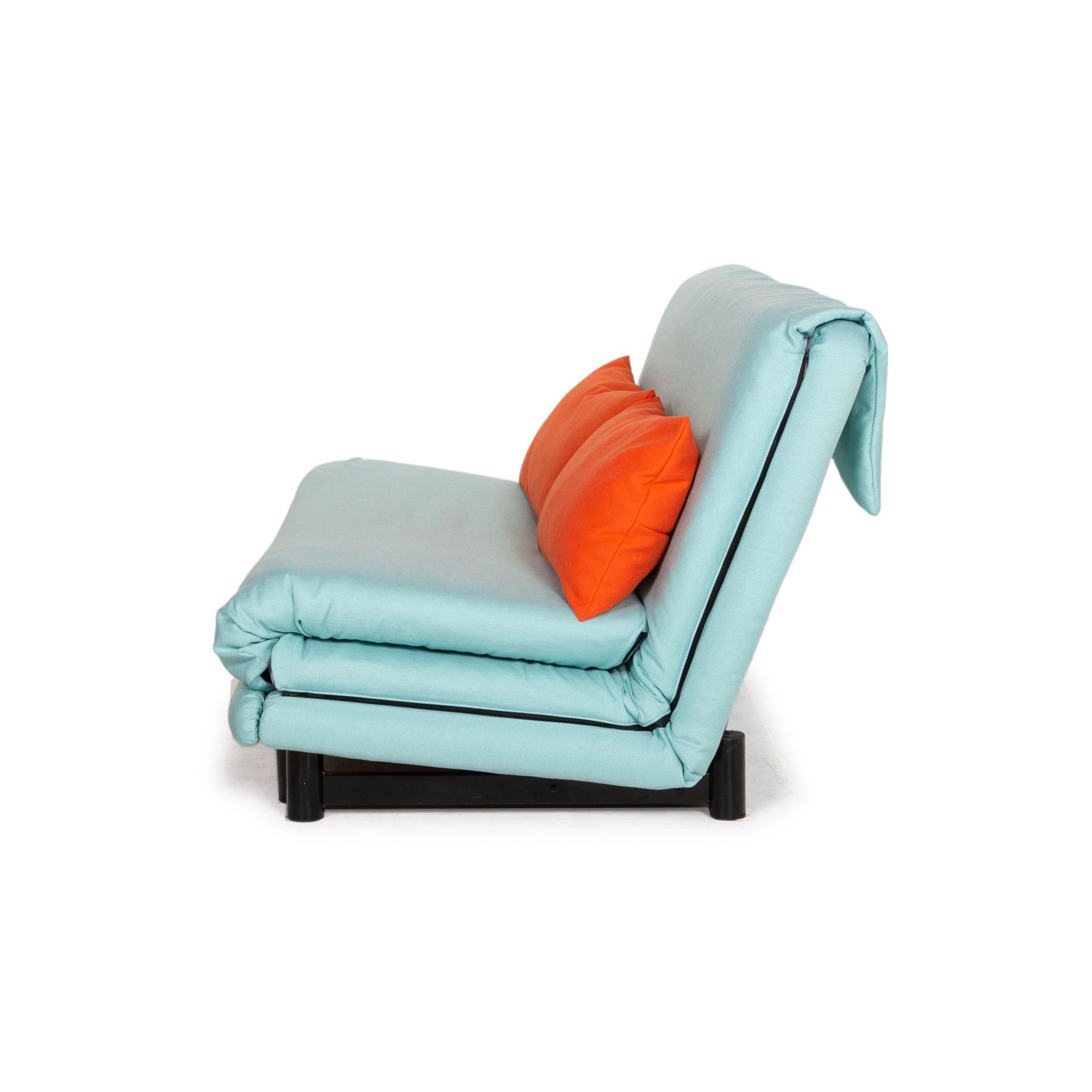 Meubels Ligne Roset Multy Stof Bank Blauw Driezitter Slaapfunctie Nieuwe Bekleding photo