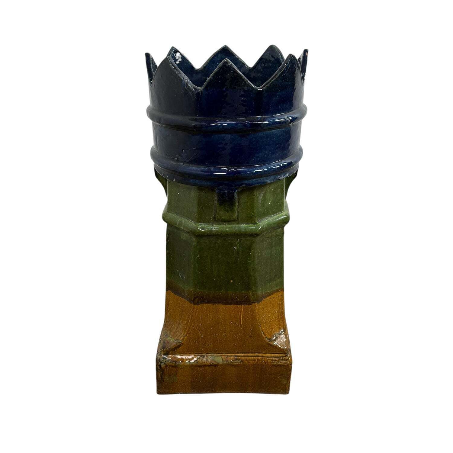 Antique French Glazed Ceramic Chimney Pot photo buy