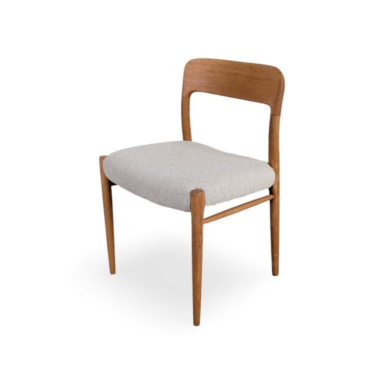 Jl Moller's Model 75 Chair, Niels Otto Møller, Teak Danish Upholstery photo for sale