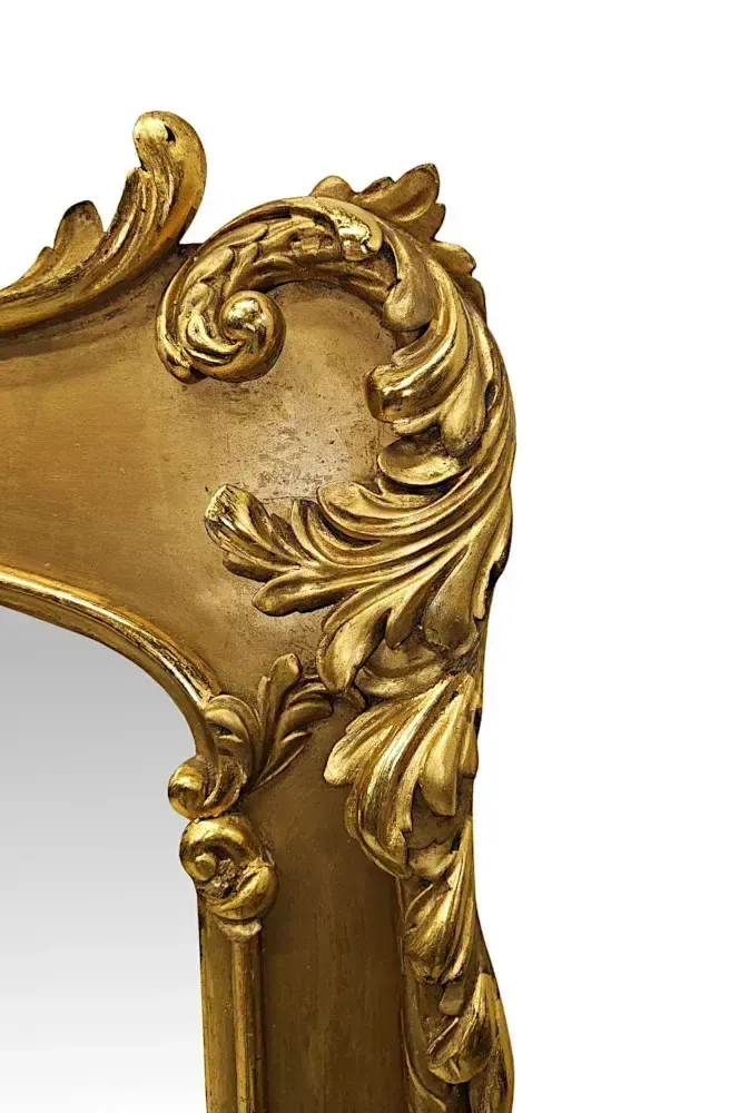 A Very Rare Early 19th Century Giltwood Overmantel Mirror photo 6770.0