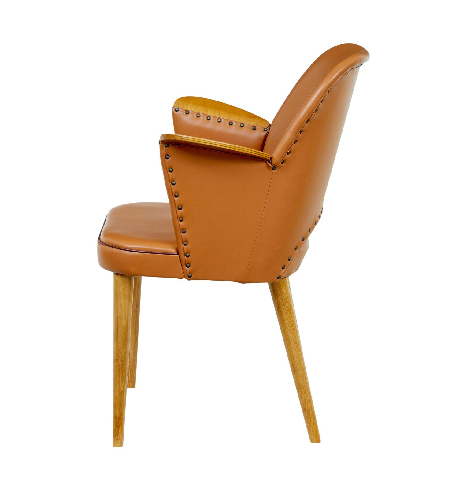 Mid Century Swedish Leather Desk Armchair photo buy