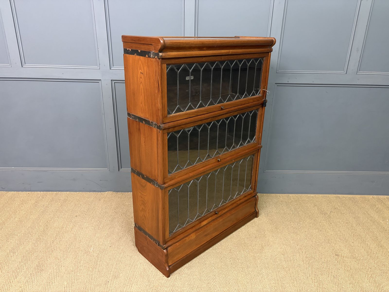 1075.0 Walnut Globe Wernicke Stacking Bookcase photo