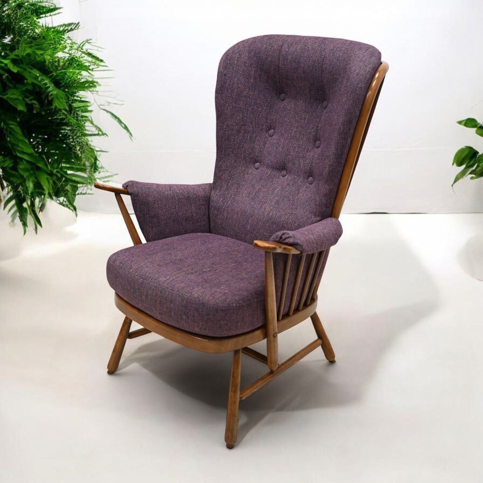Ercol Evergreen Easy Chair Golden Dawn New Webbing Free Uk* Delivery