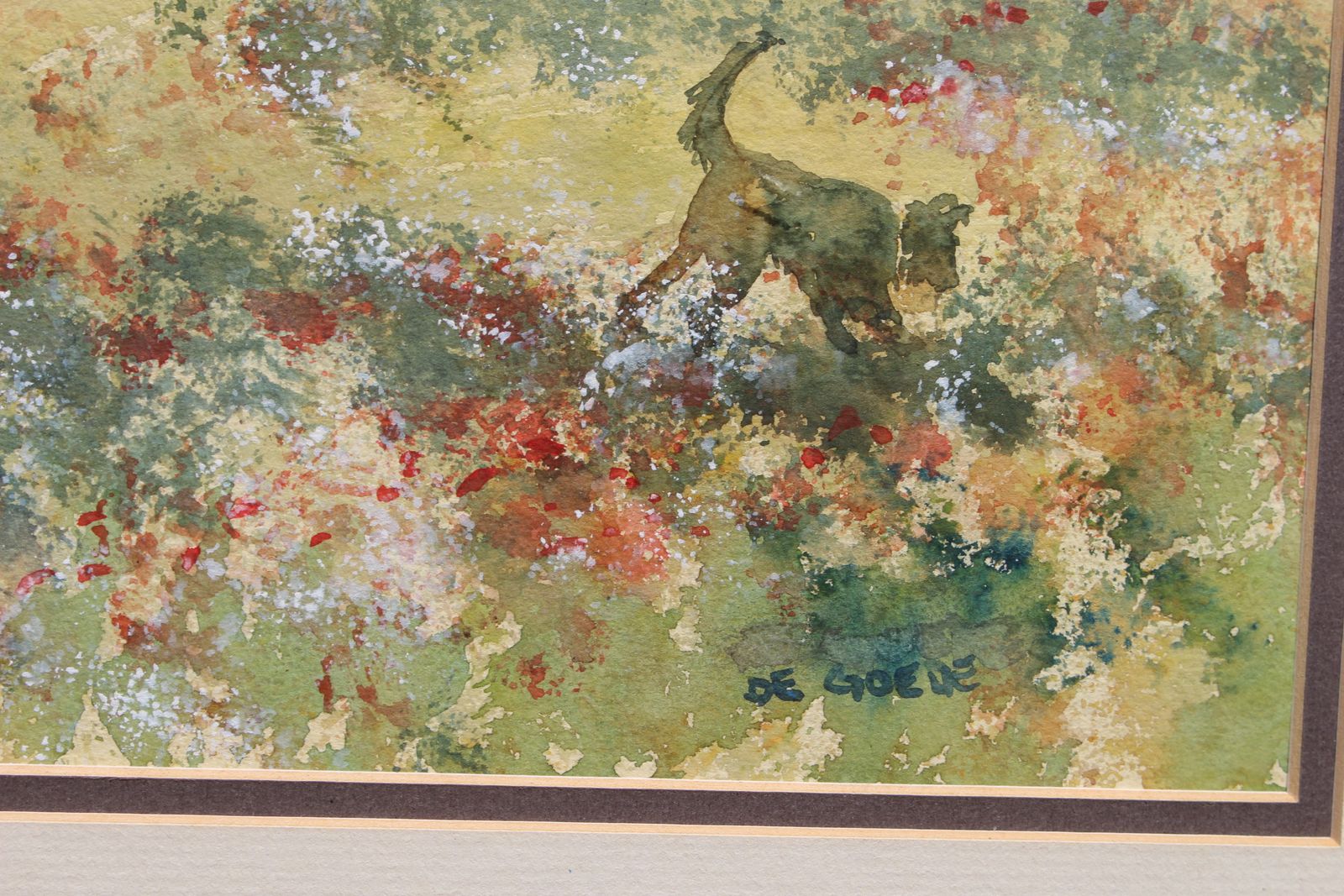 Splendid Watercolour Painting ‘The Favourite’ By Rosemarie De Goede photo Art