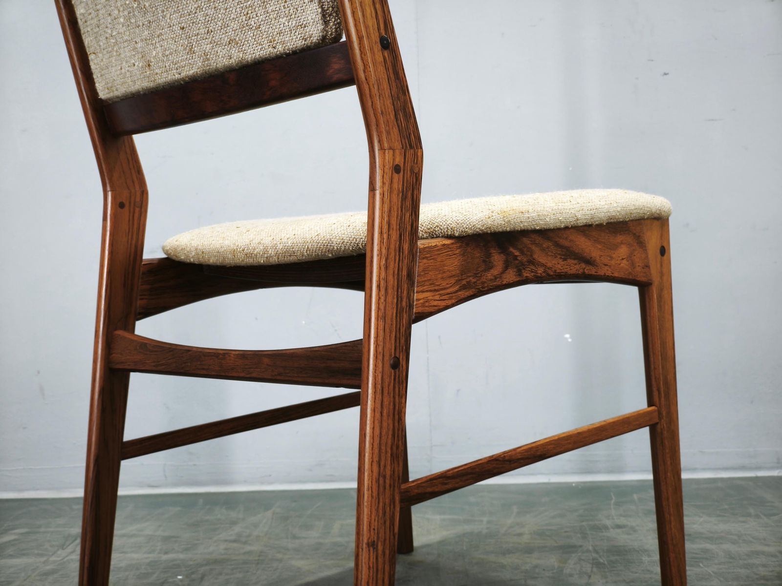 Set van 4 Hugo Frandsen eetkamerstoelen voor Spøttrup, Denemarken, ca. jaren 1960 photo buy