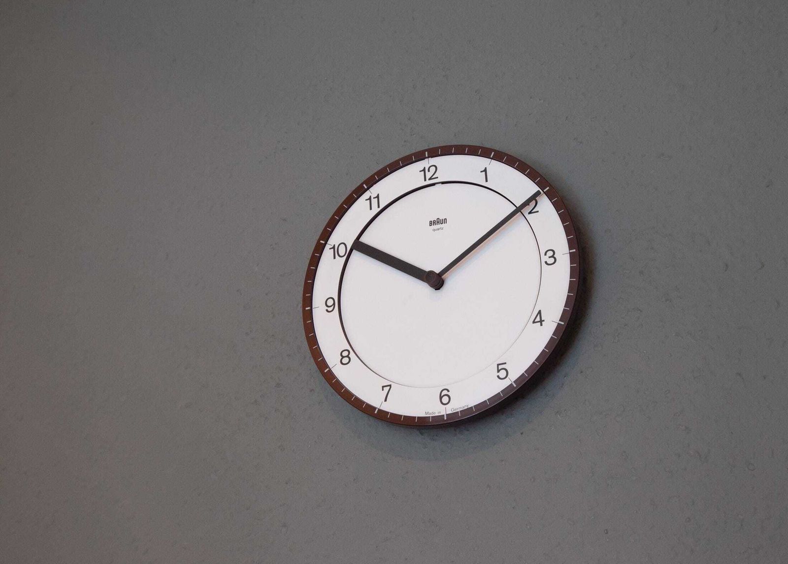 Woonaccessoires Braun ABK 30 Wandklok Type 4861 Dietrich Lubs Duitsland Design Slim 1982 photo