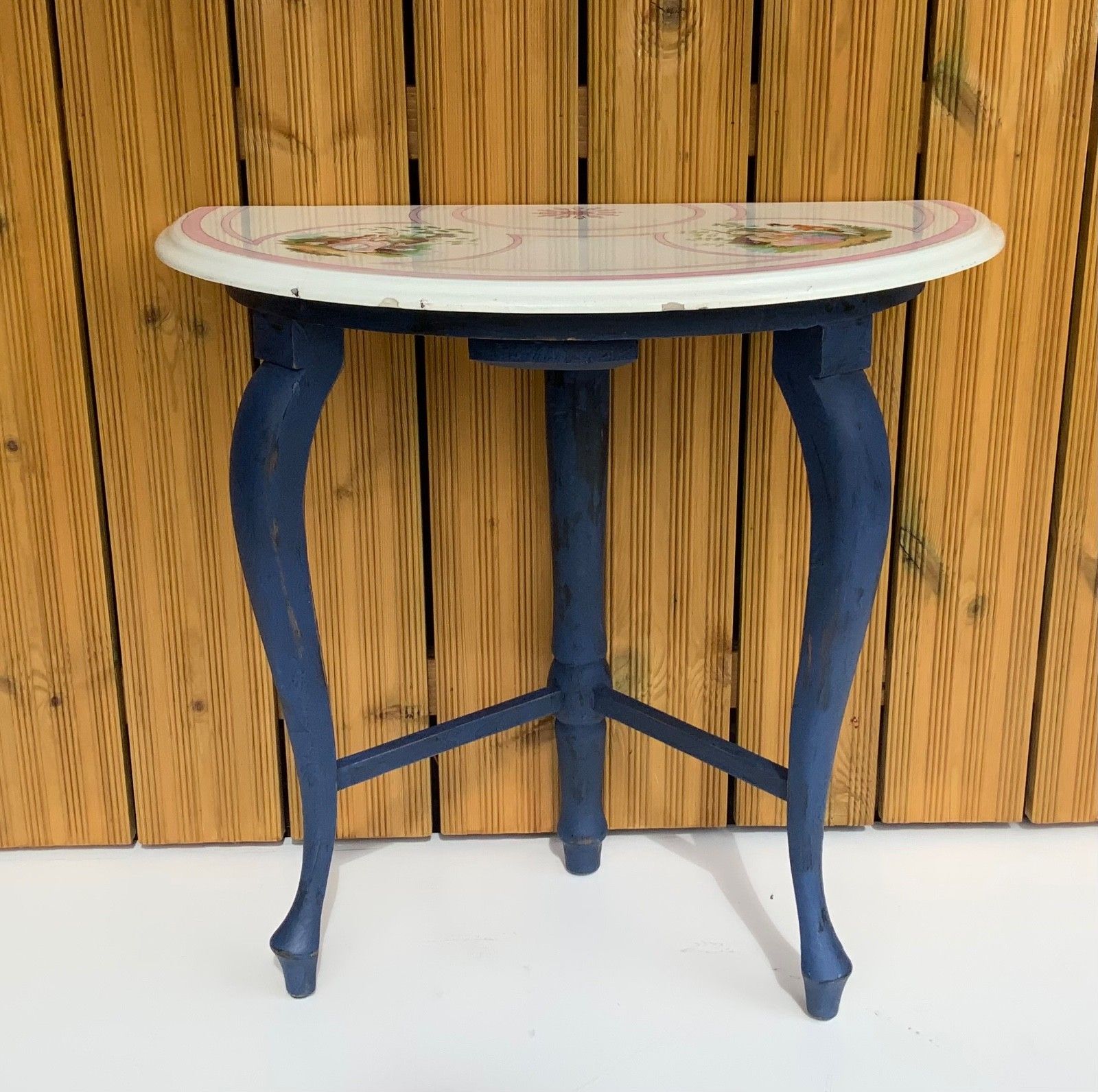 Antieke halve maan console, 19e eeuw photo furniture