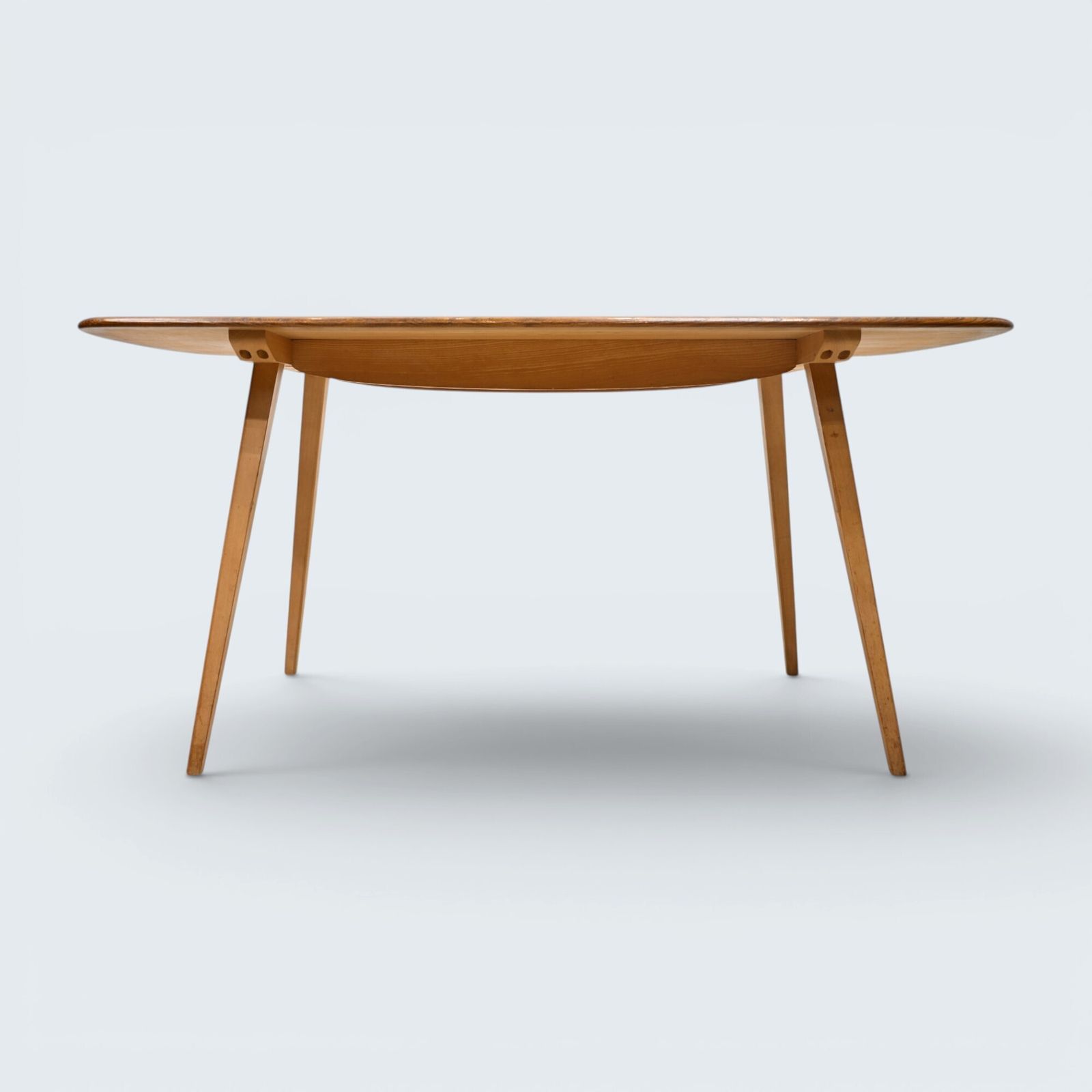 Furniture Ercol Plank Dining Table Seats 6 Vintage 5ft Long Light Finish Free Uk Delivery* photo