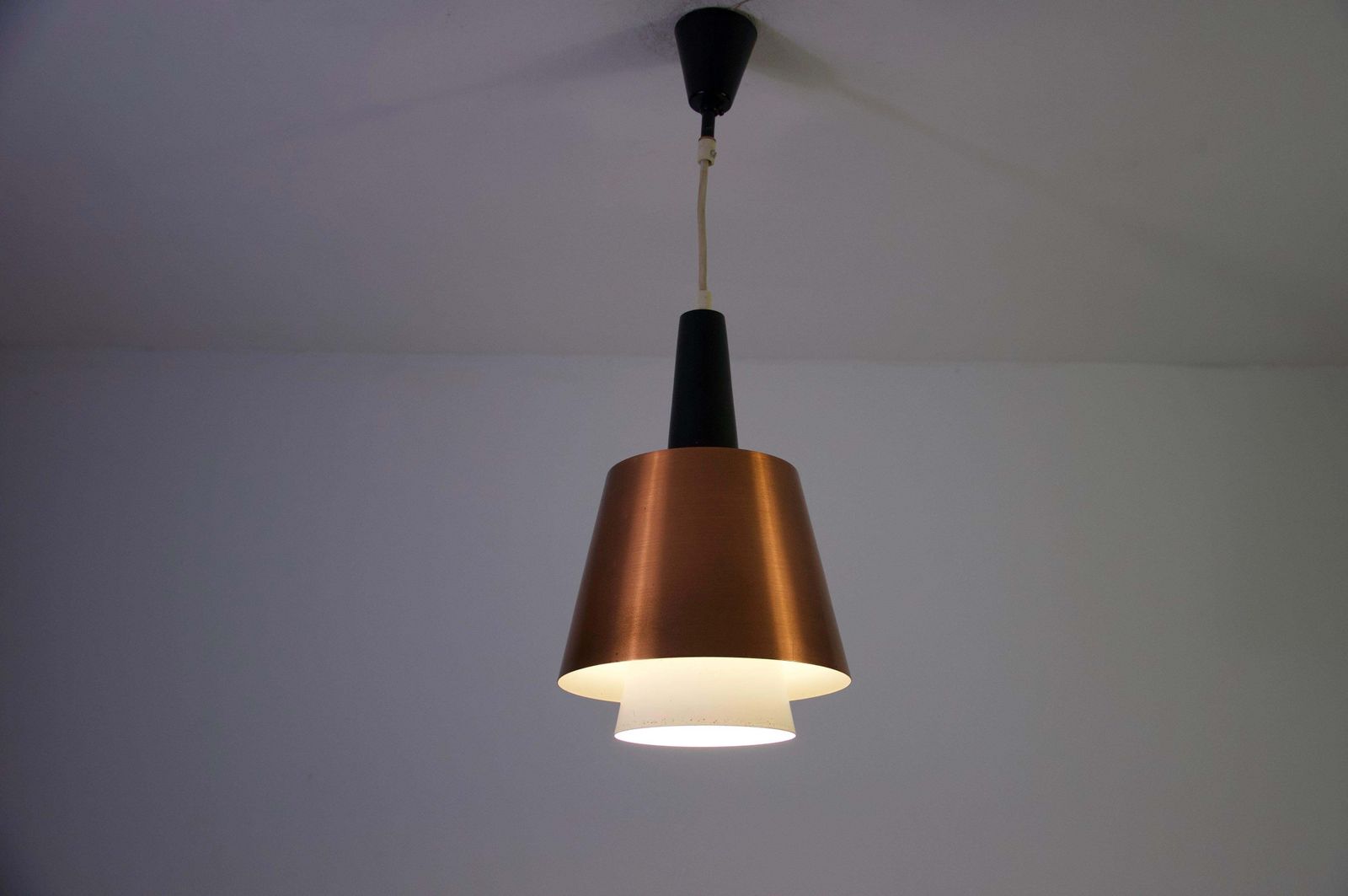 Danish Copper Pendant Lamp, 1960s photo for sale
