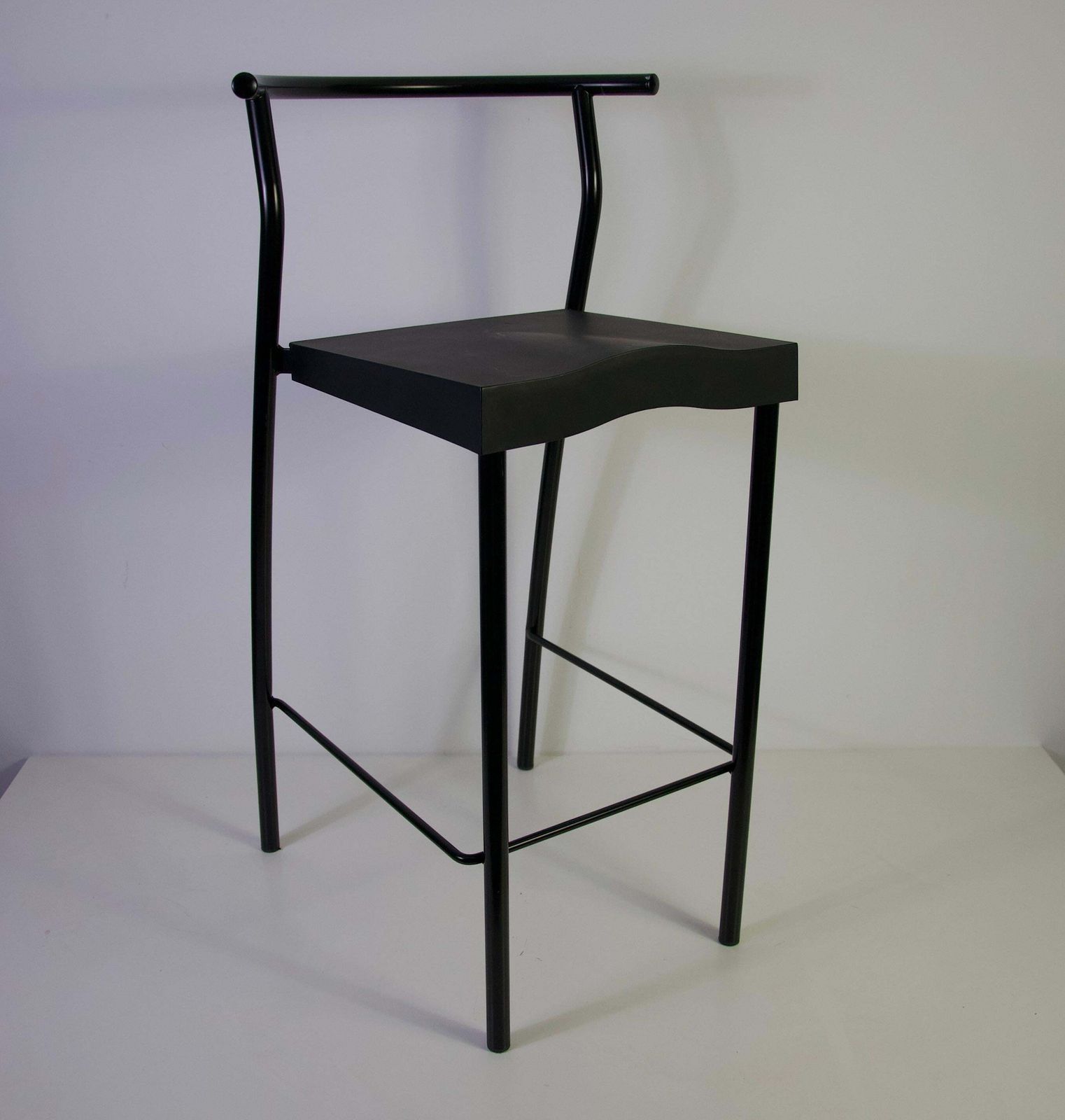 Set van 3 zwarte barkrukken van Philippe Starck voor Kartell, jaren 1980, Italië photo buy