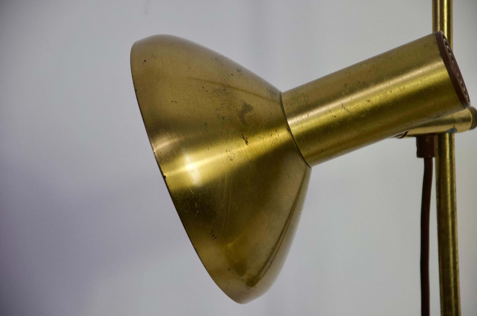 photo furniture Brass Adjustable Floor Lamp, Germany, 1970s