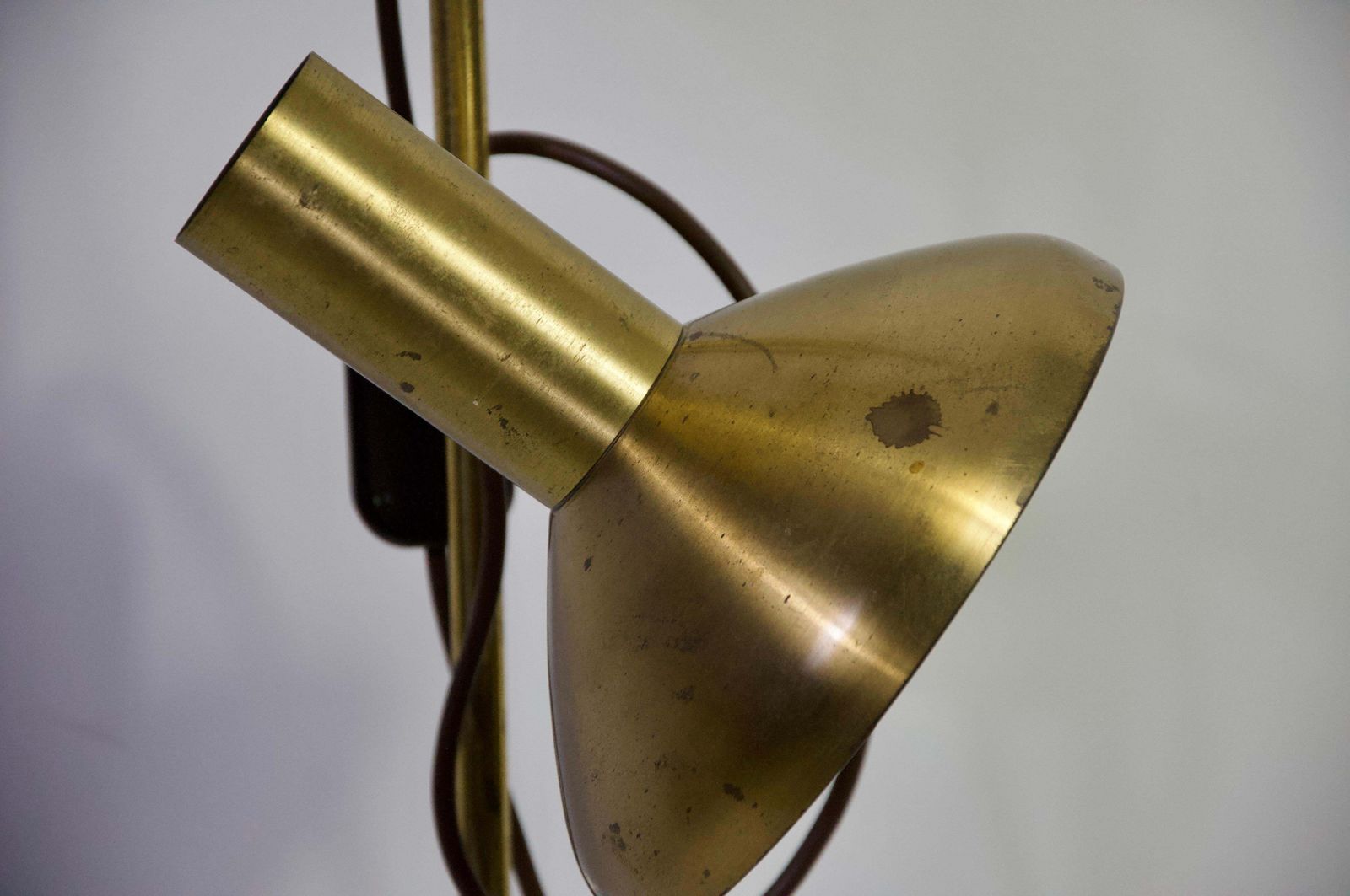 photo for sale Brass Adjustable Floor Lamp, Germany, 1970s