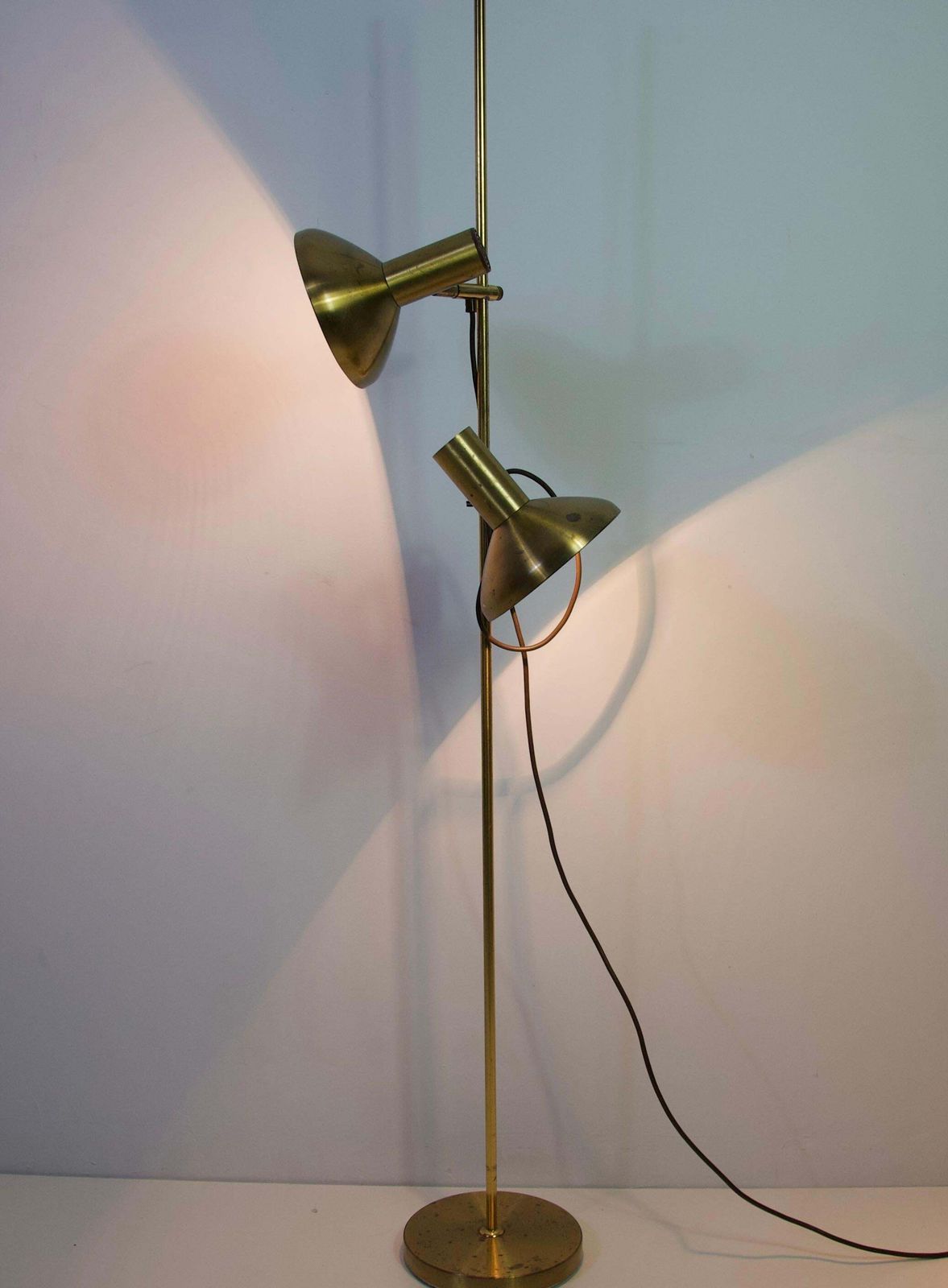 photo vinterior Brass Adjustable Floor Lamp, Germany, 1970s