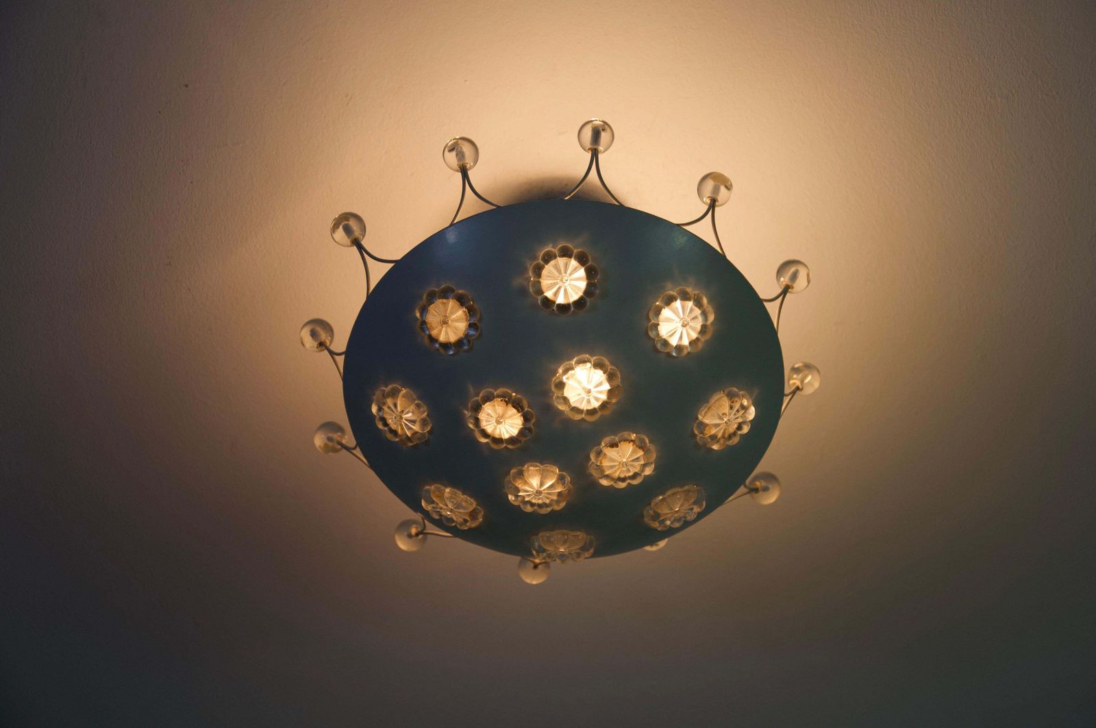 photo furniture Small White Chandelier By Emil Stejnar For Rupert Nikoll, 1960s