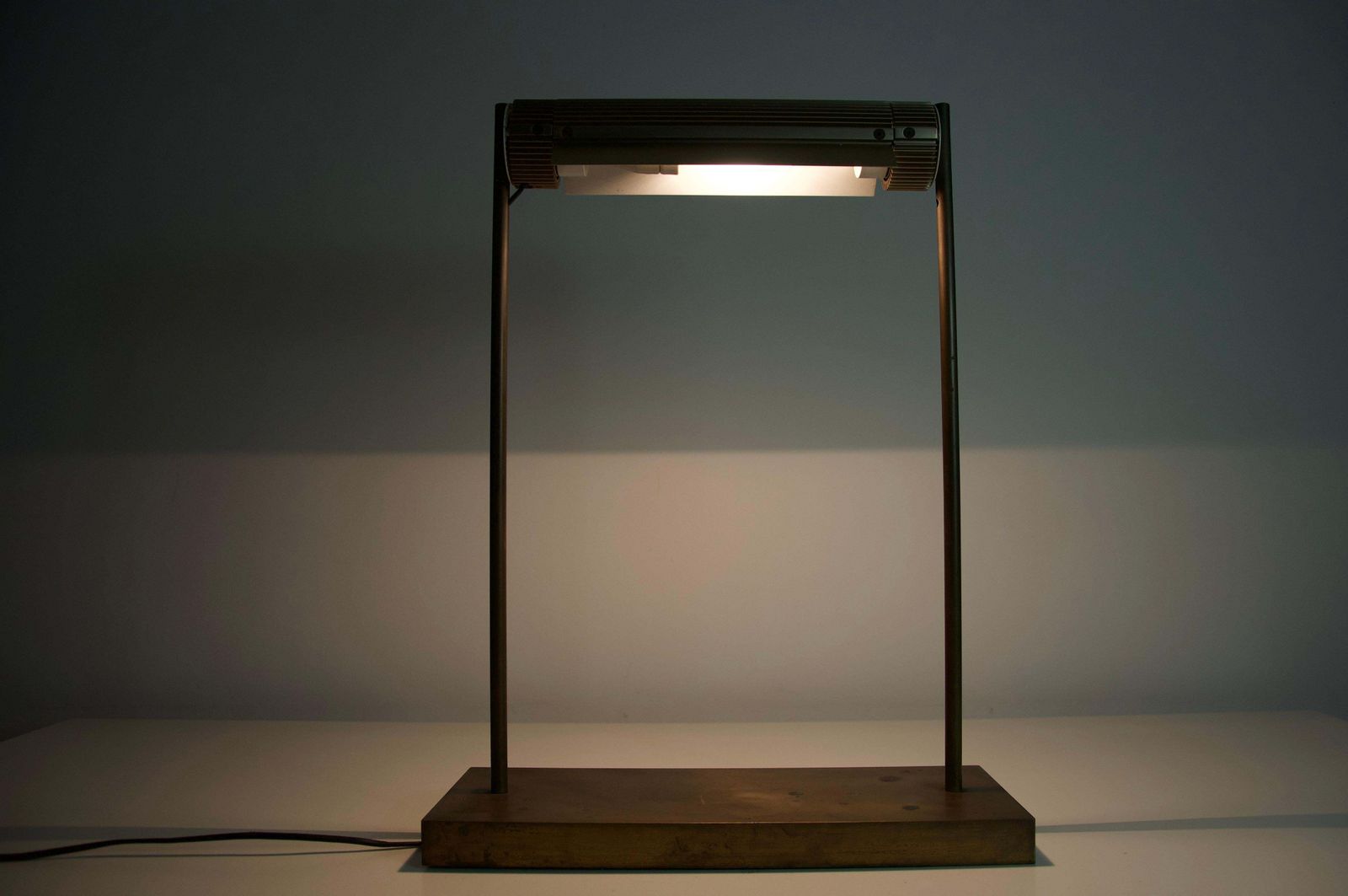 photo for sale Very Heavy Mid Century Modern Brass Table Lamp, 1960s, Germany