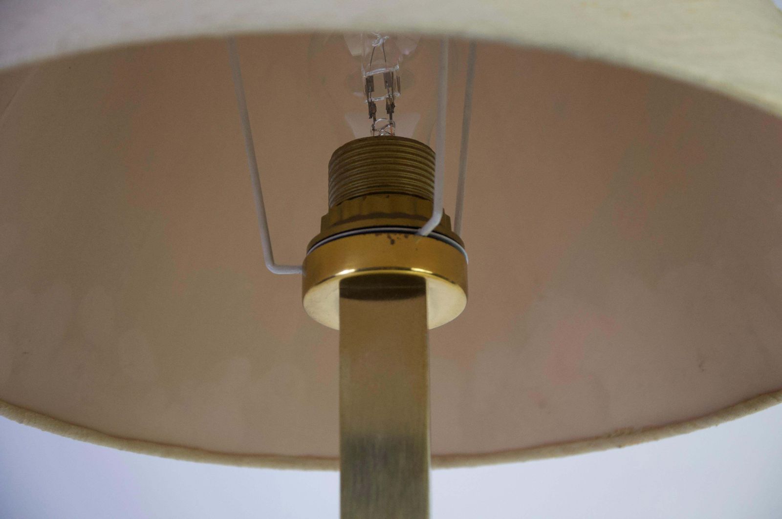 photo for sale Fabric Shade Mid Century Modern Table Lamp, 1960s, Germany