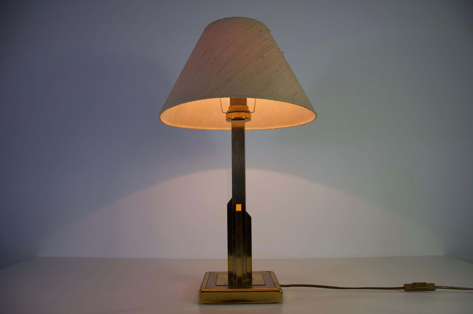 577.0 Fabric Shade Mid Century Modern Table Lamp, 1960s, Germany photo