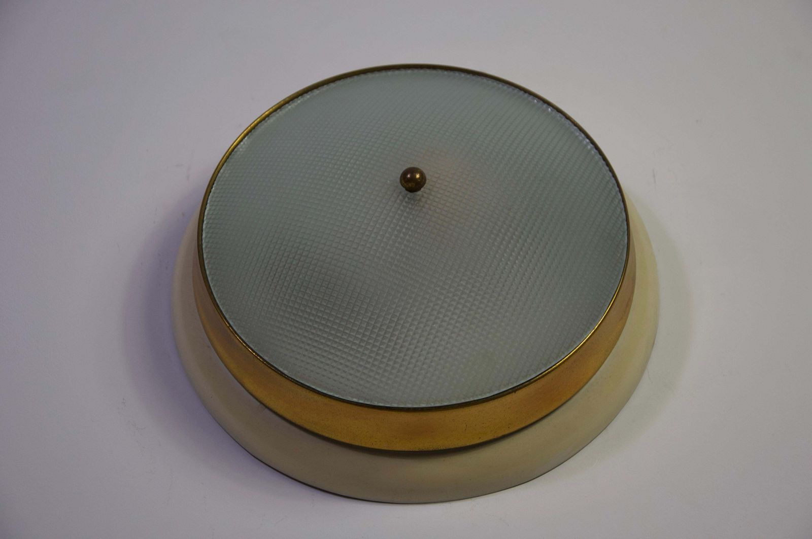 1397.0 Ronde Mid-Century Plafondlamp van Stilnovo, jaren 1960, Italië photo