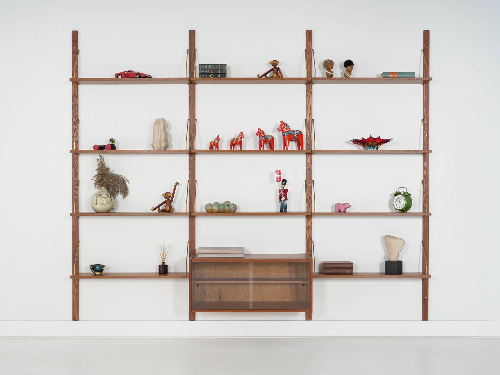 Teakhouten modulaire kast, Deens design, jaren 1960, gemaakt in Denemarken photo furniture