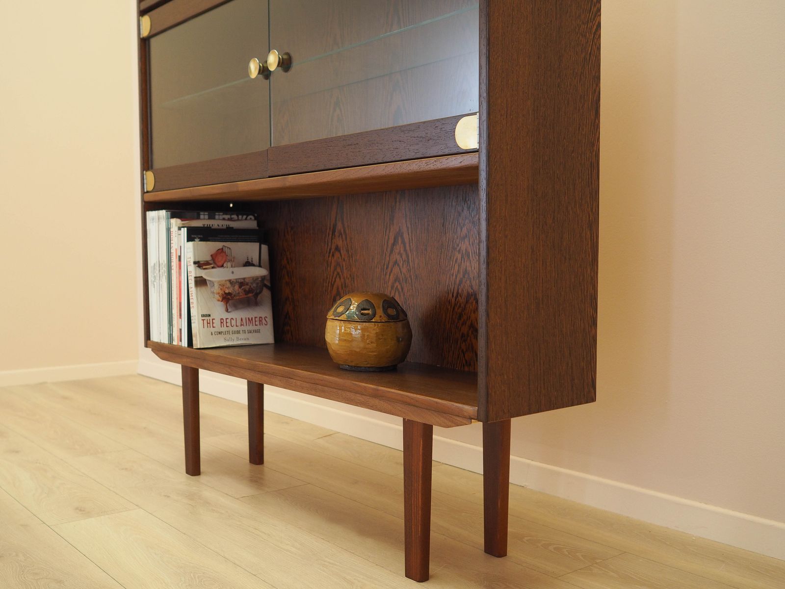 Eiken boekenkast, Deens design, jaren 1970, gemaakt in Denemarken photo vinterior