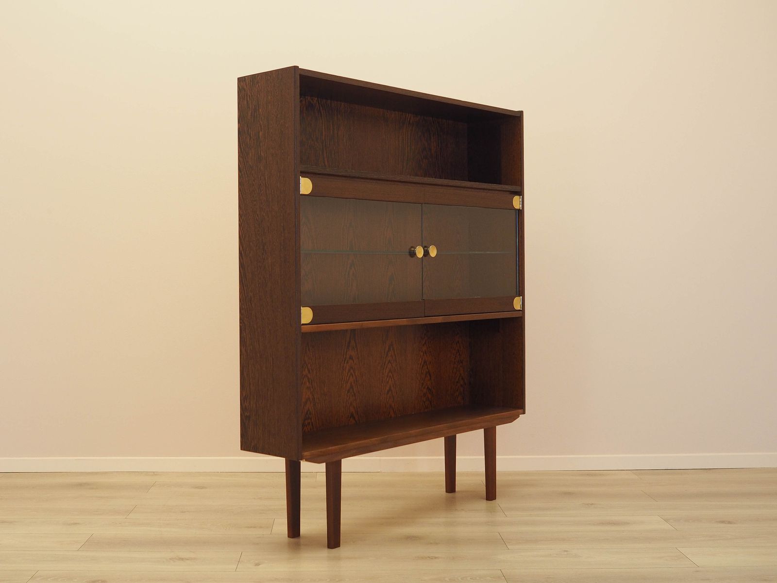photo vinterior Eiken boekenkast, Deens design, jaren 1970, gemaakt in Denemarken