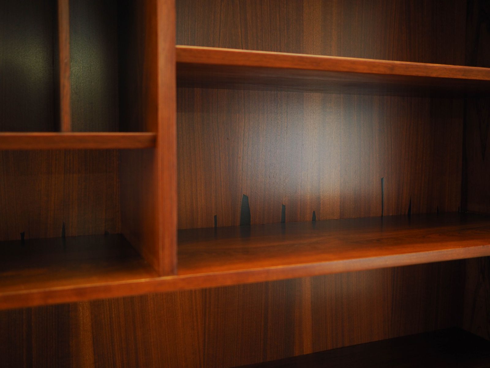 photo vinterior Palissander boekenkast, Deens design, jaren 1970, geproduceerd door Hundevad