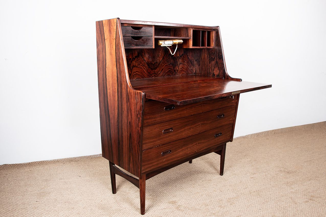 Secrétaire danois en palissandre, modèle 37, par Arne Wahl Iversen pour Vinde Møbelfabrik, 1960.