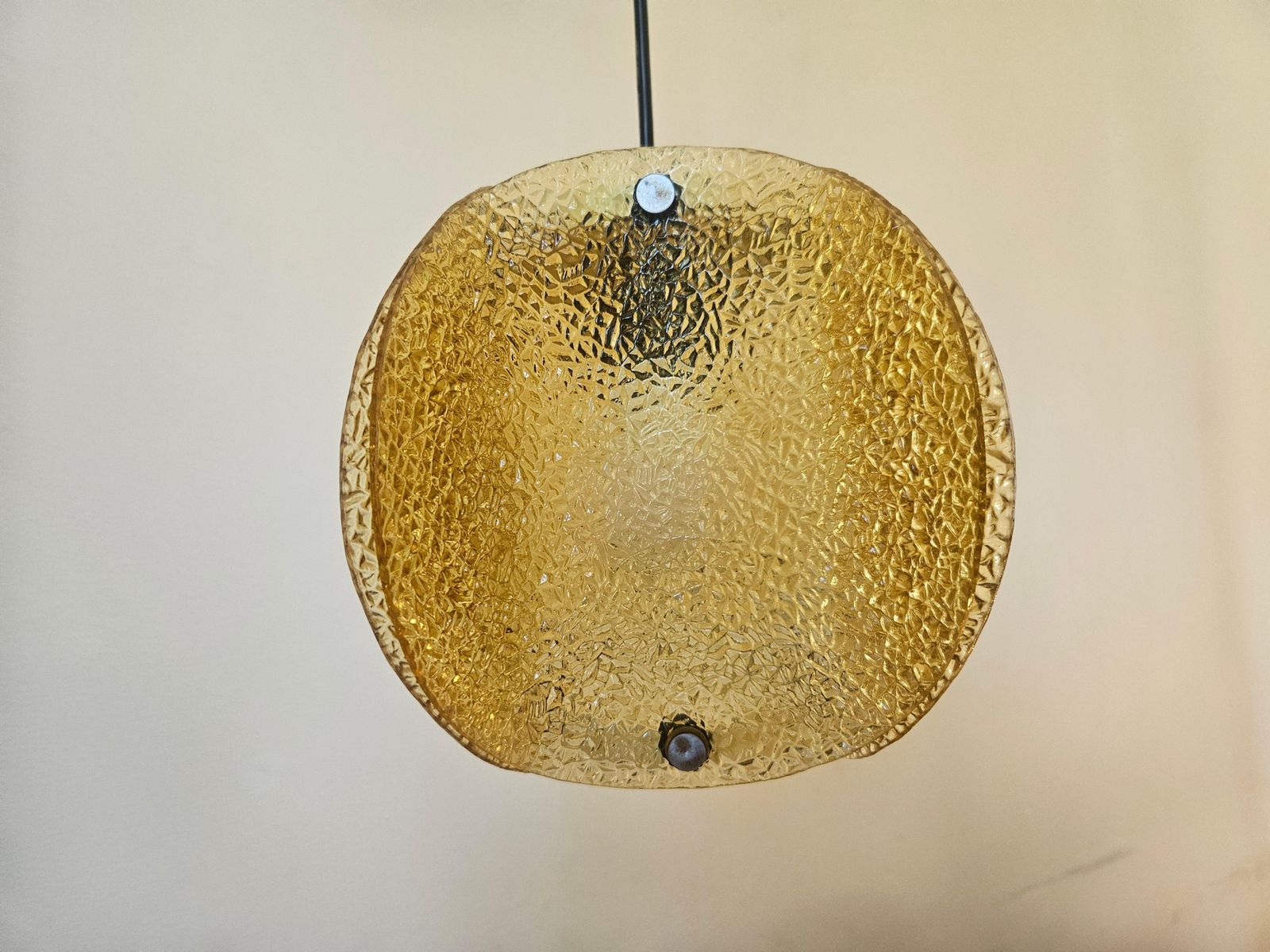 Very Rare Midcentury Glass Pendant, Germany, 1960s photo for sale