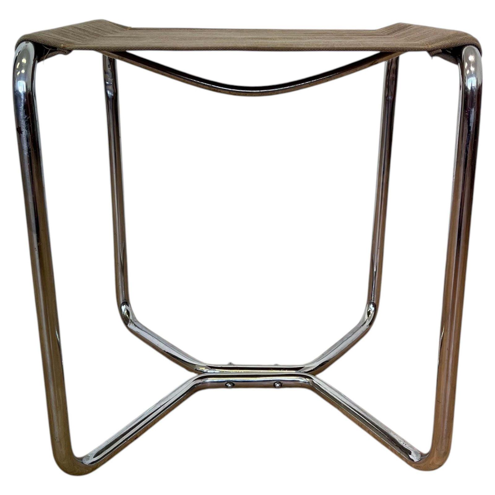Chromen buisframe Bauhaus kruk Thonet B8 naar voorbeeld van Marcel Breuer, 1930