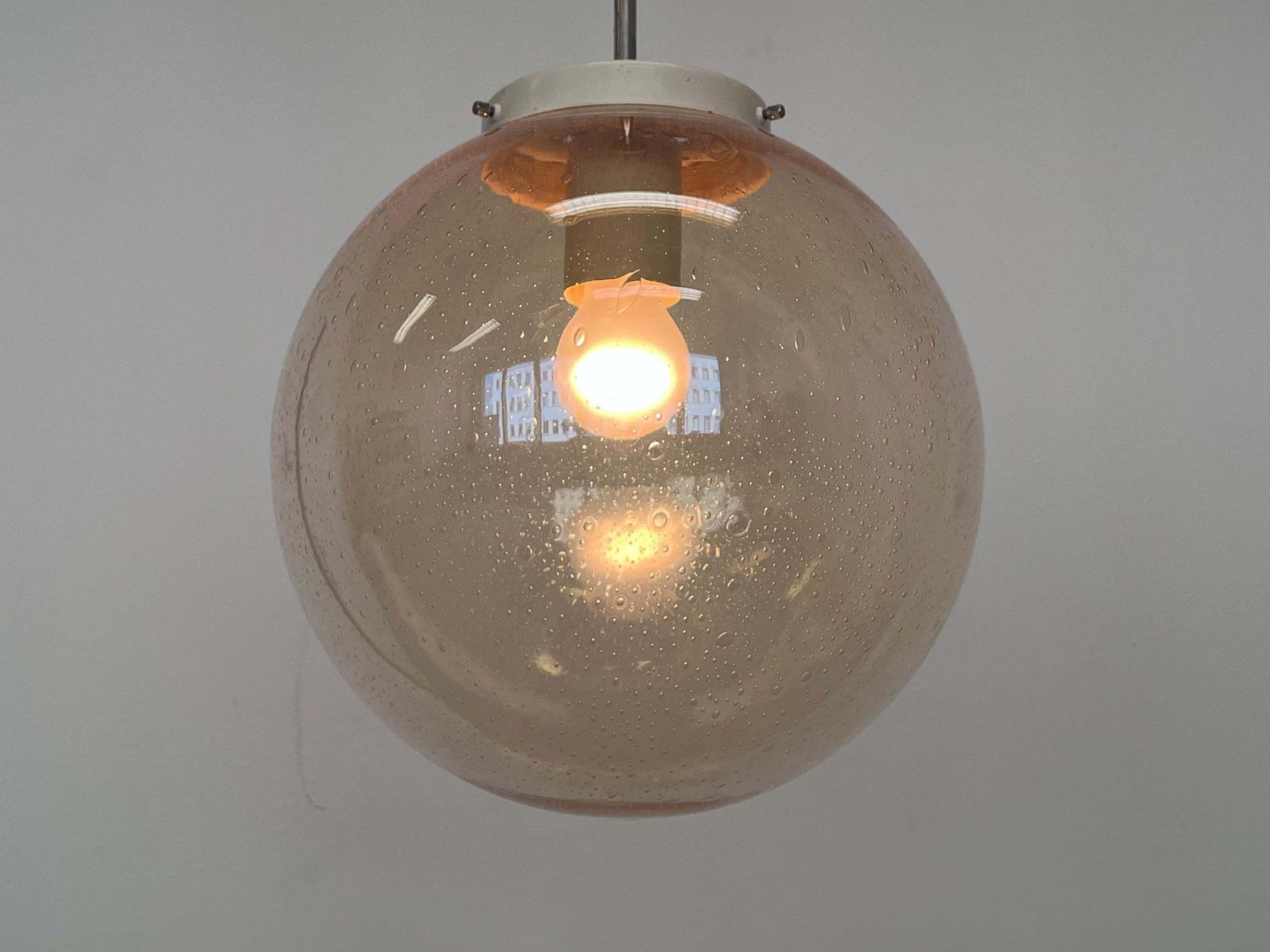 Design Mid Century Art Glass Pendant   Czechoslovakia, 1970s photo for sale