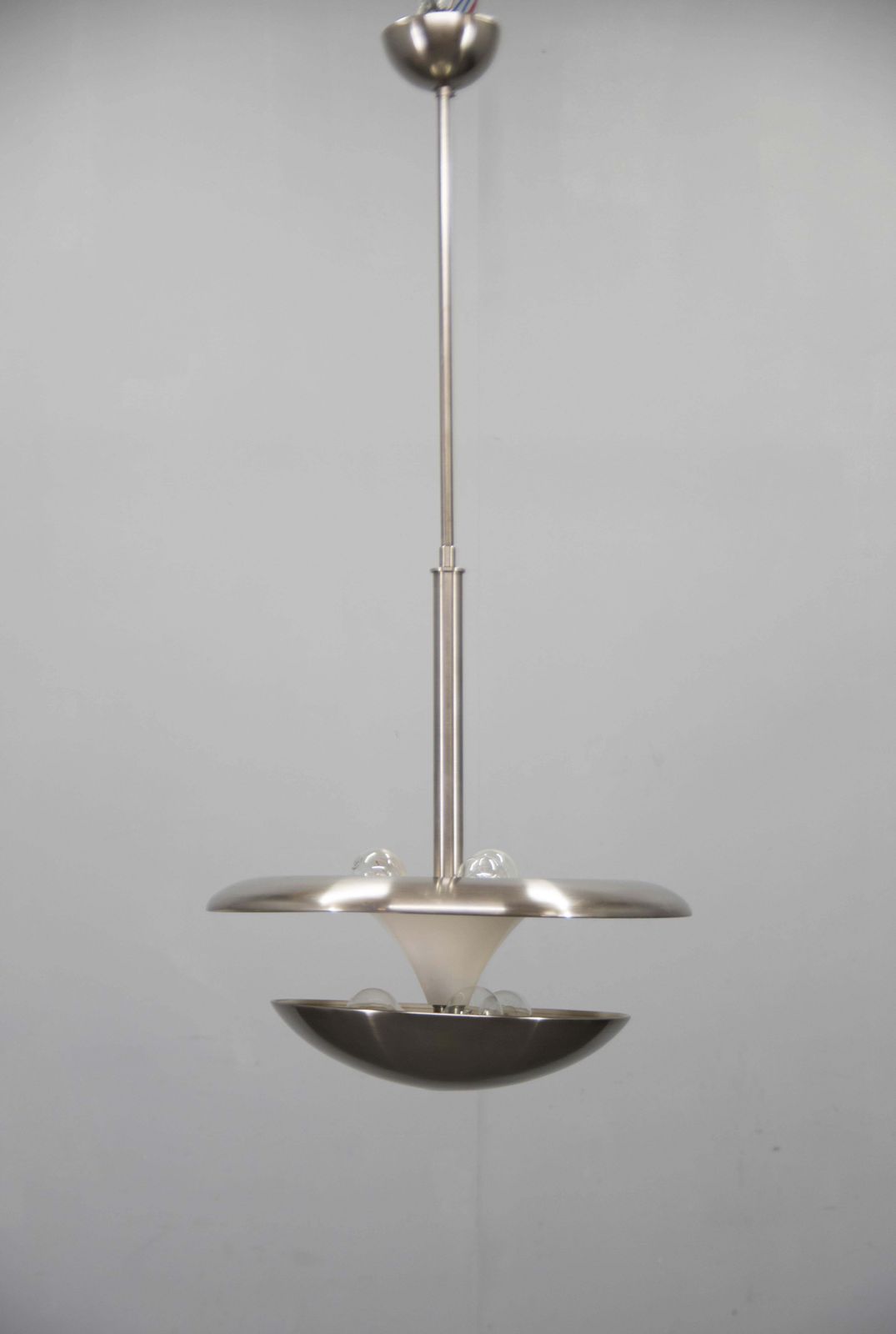 Bauhaus Nickel Chandelier By Franta Anyz For Ias, 1920s photo 2198.0