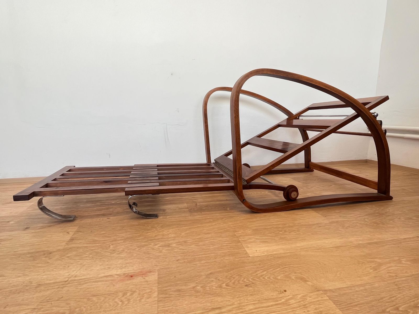 Meubels Zeer zeldzame verstelbare fauteuil H 74 van Jindřich Halabala voor UP Závody, jaren 1930 photo