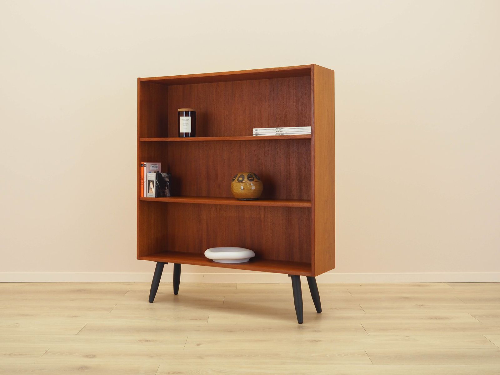 Teakhouten boekenkast, Deens design, jaren 1970, geproduceerd door Clausen & Søn photo Meubels