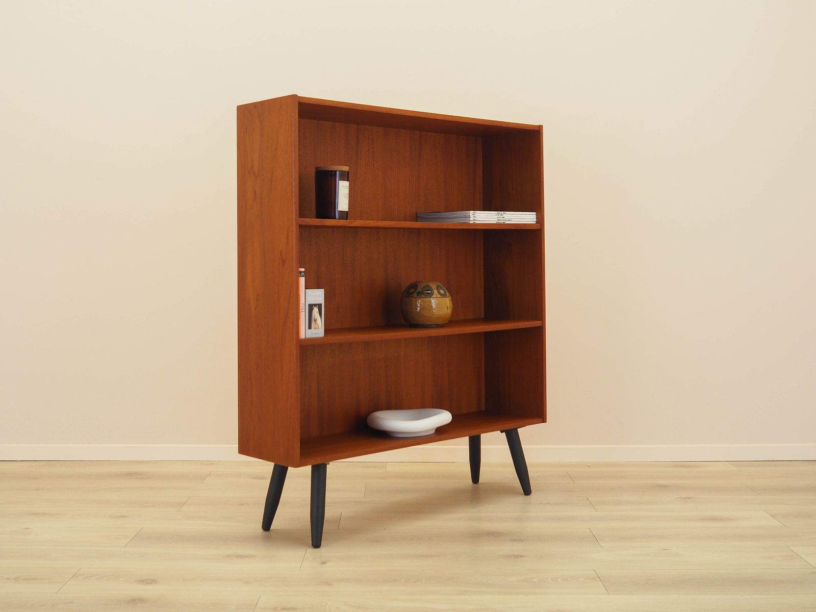 Teakhouten boekenkast, Deens design, jaren 1970, geproduceerd door Clausen & Søn photo 710.0