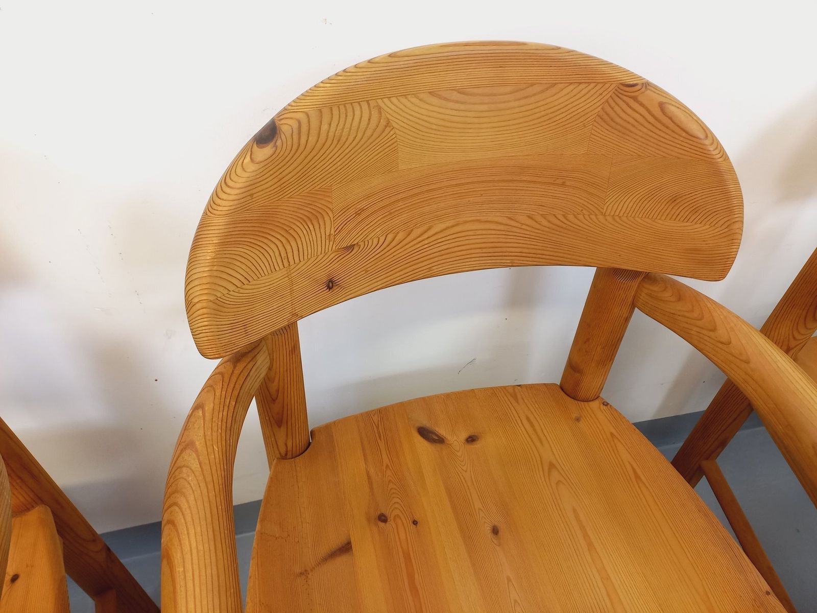 6 Rainer Daumiller Grenen Stoelen Met Armleuningen photo buy