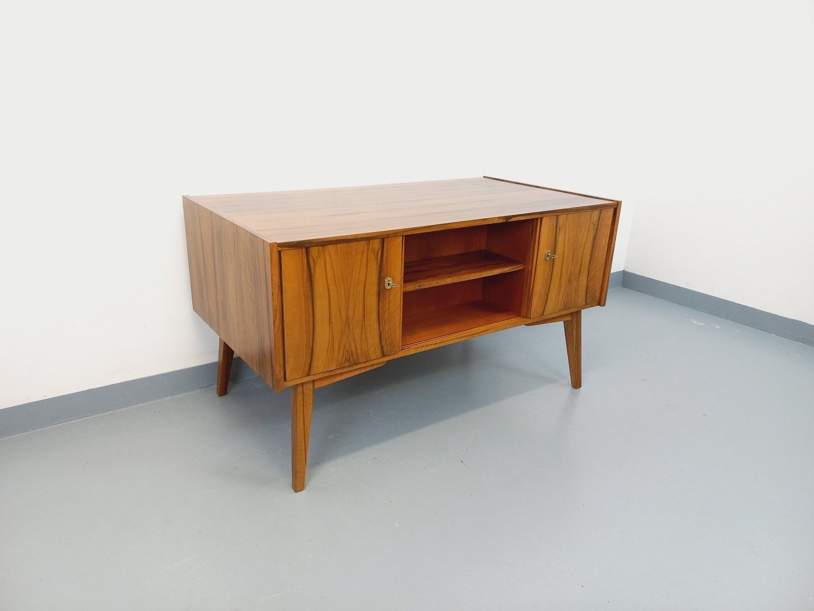 photo for sale Scandinavian Double Sided Desk In Rosewood