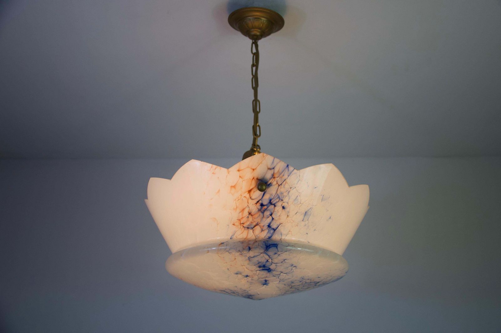 photo buy Art Deco Glass Pedant Lamp, 1930s, Germany