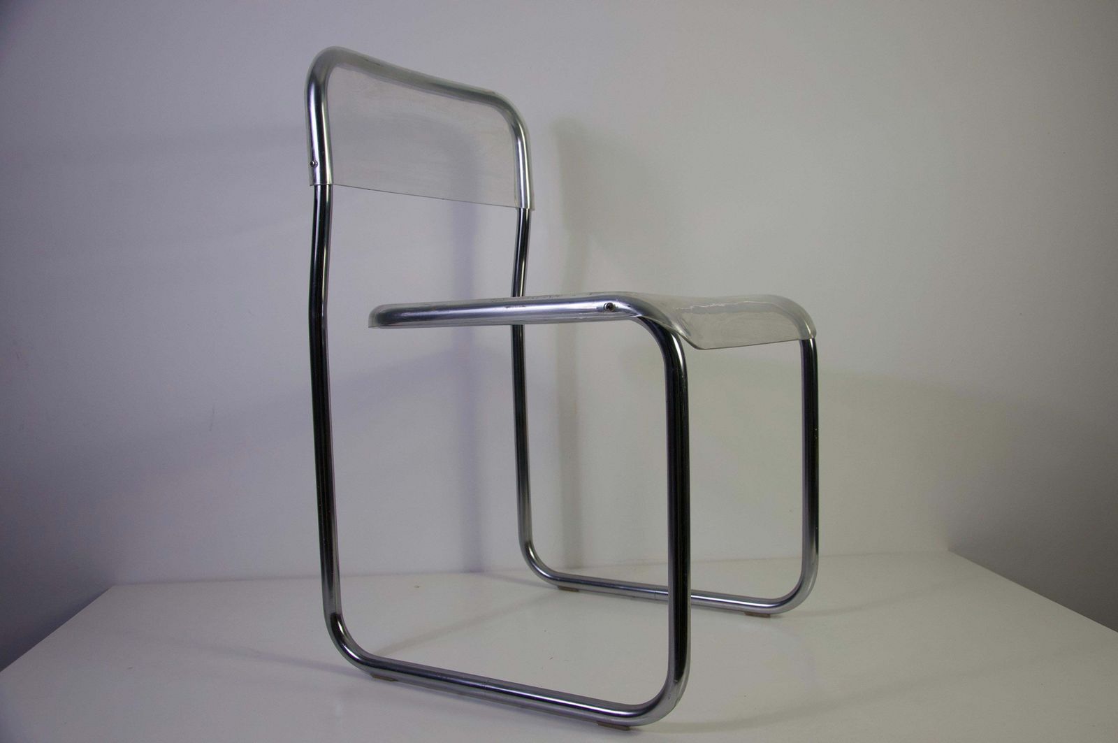 Stoel van chroom en acrylglas, jaren 1970, Duitsland photo 609.0