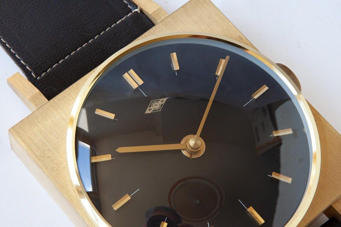 XL 30" WLH Germany Wandklok Horloge Stijl Mid-Century Modernisme Kienzle Groot photo Woonaccessoires