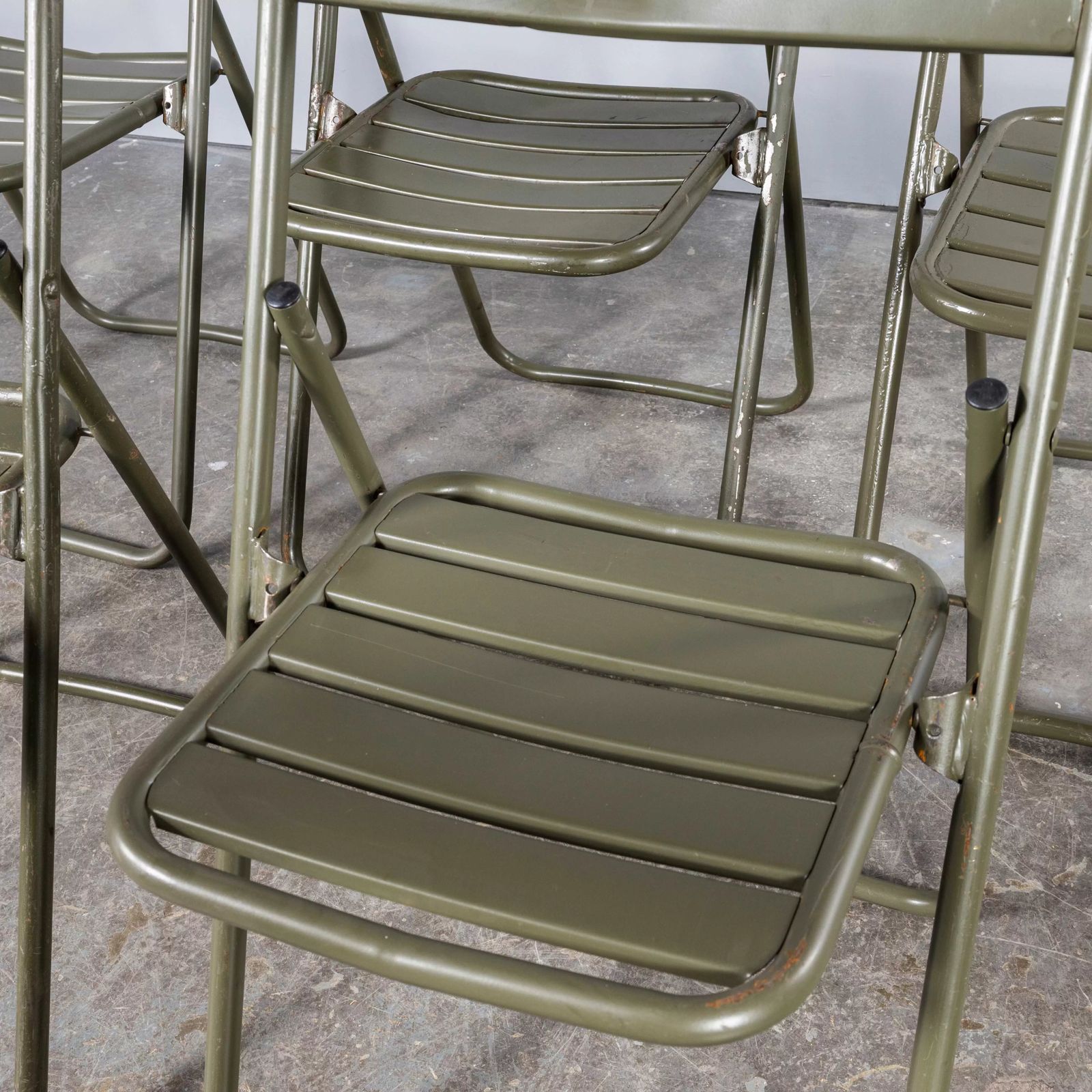 1970’s New Old Stock Original French Army Surplus Folding Chairs photo buy