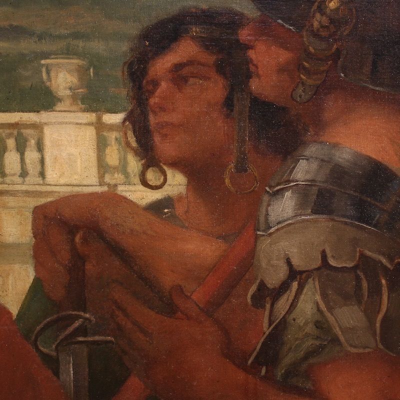 Schilderij gesigneerd Pompeo Massani, Allegorie van de Overwinning photo vinterior
