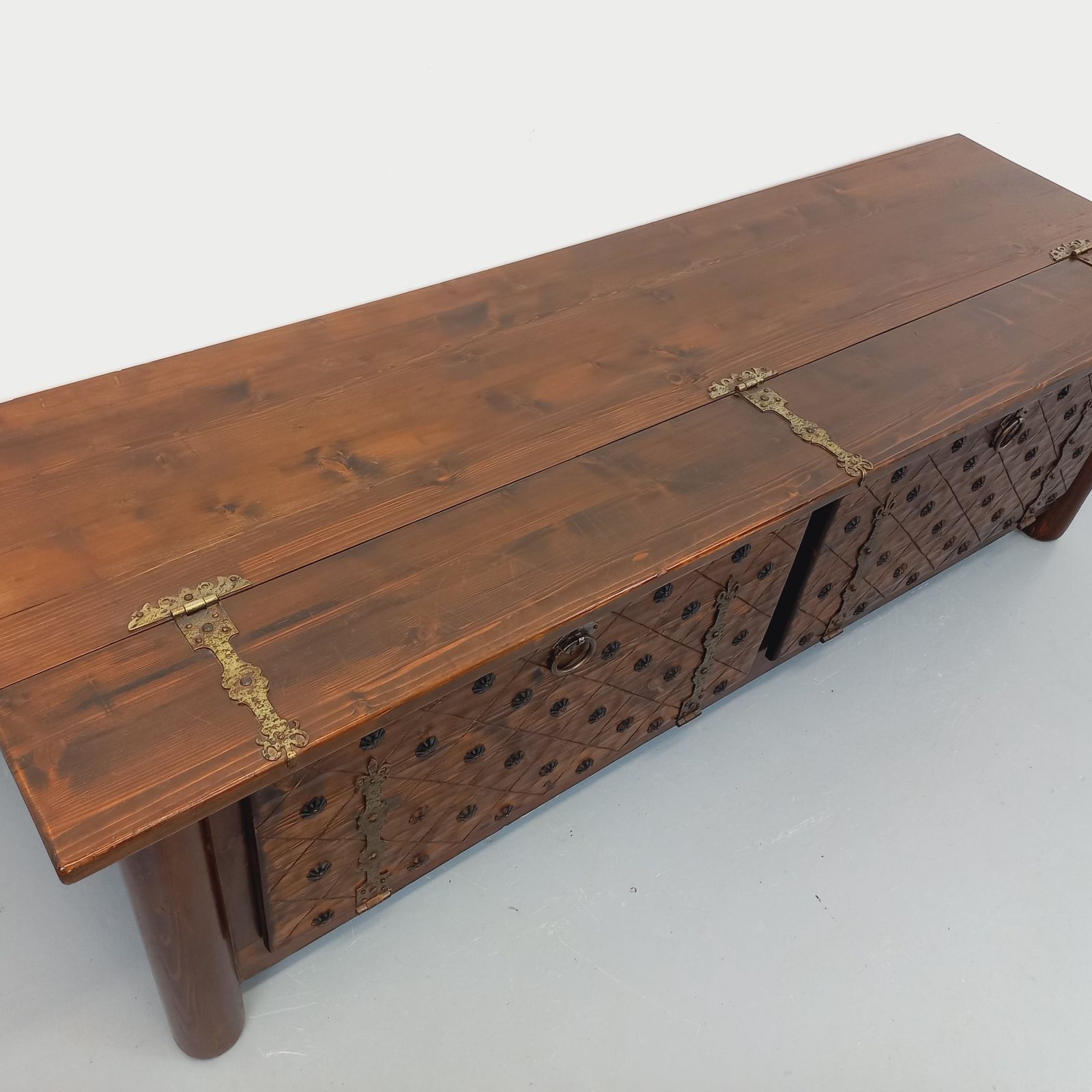 photo for sale Georges Robert Brutalist Pine Dressoir