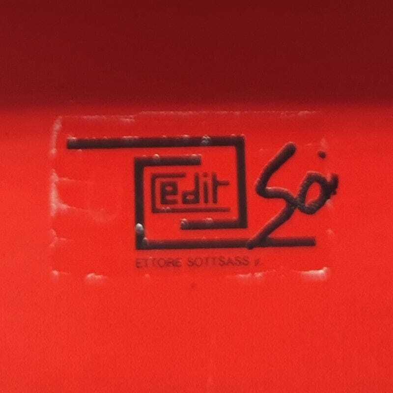 1980s Ettore Sottsass "Hsing" Red Glazed Ceramic Vase For Alessio Sarri photo buy