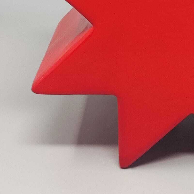 photo for sale 1980s Ettore Sottsass "Hsing" Red Glazed Ceramic Vase For Alessio Sarri