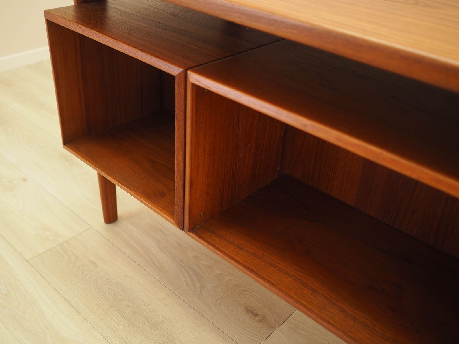 Teakhouten bureau, Deens design, jaren 1970, ontwerper: Kai Kristiansen photo vintage