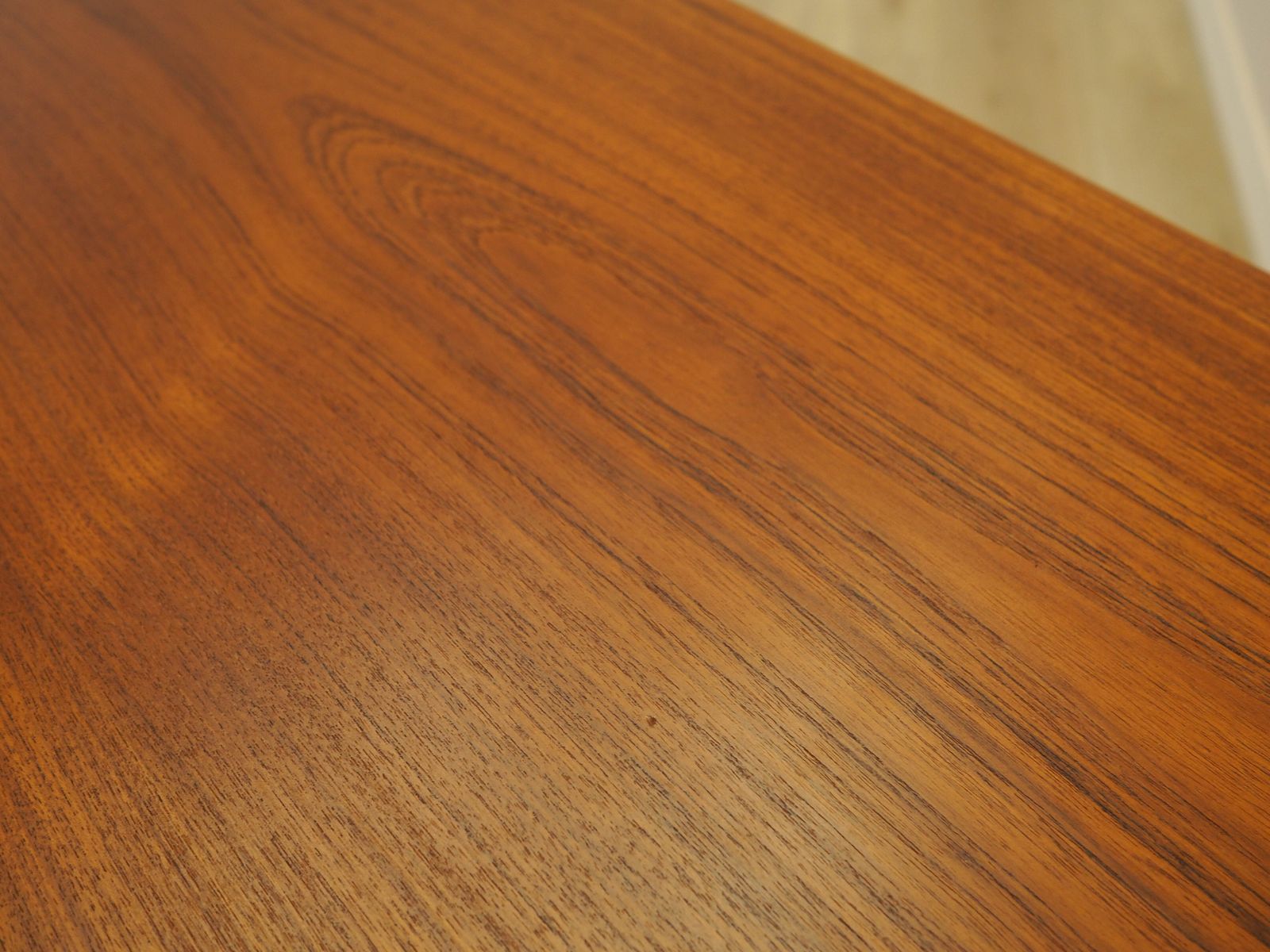 photo vinterior Teakhouten bureau, Deens design, jaren 1970, ontwerper: Kai Kristiansen