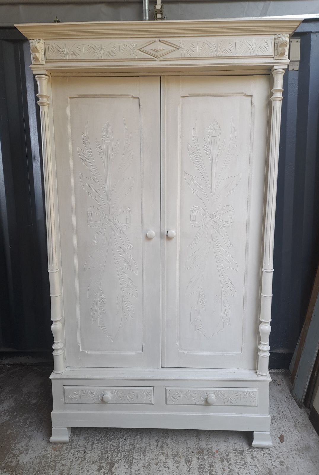 Antique French Oak Armoire.