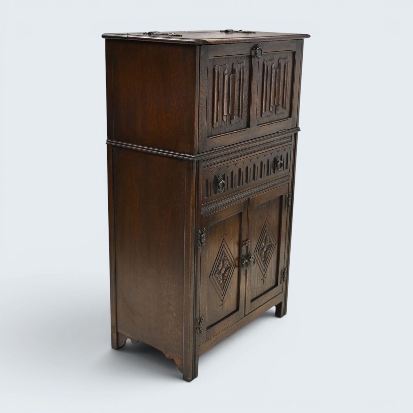 Jaycee Wine/Gin Drinks Cabinet Mirrored Pouring Surface Free Delivery photo vintage